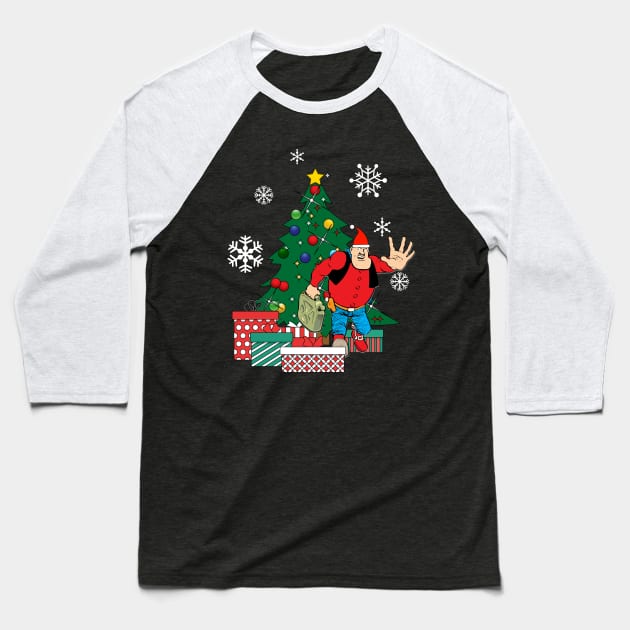 Desperate Dan Around The Christmas Tree Baseball T-Shirt by Nova5